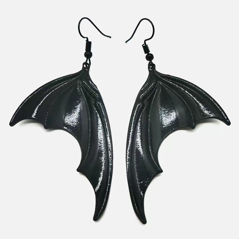 Wholesale Vintage Goth Theme Bat Alloy Earrings